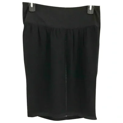 Pre-owned Stella Mccartney Silk Mid-length Skirt In Black