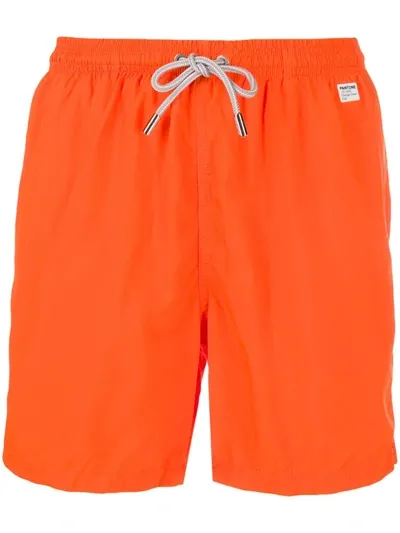 Mc2 Saint Barth Pantone Swim Shorts In Orange