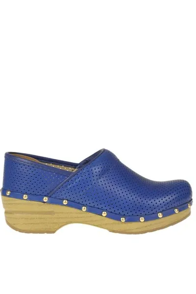 Dansko Perfed Pro Vegan Clogs In Blue