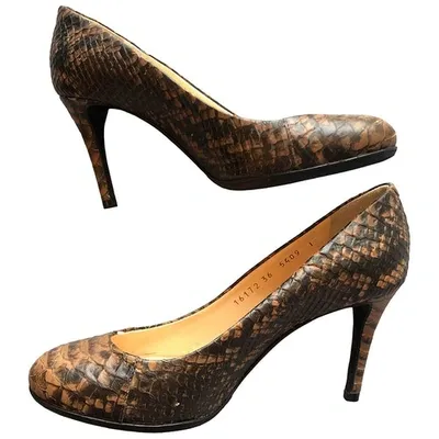 Pre-owned Giuseppe Zanotti Leather Heels In Brown