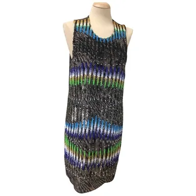 Pre-owned Peter Pilotto Silk Dress In Multicolour