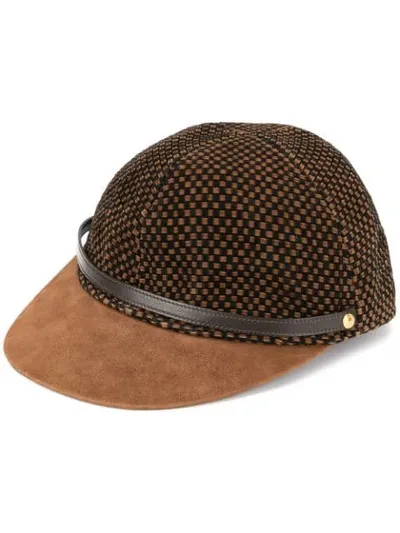 Pre-owned Hermes 1990s  Motsch Cap In Brown