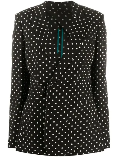 Haider Ackermann Black Polka Dot Jacket