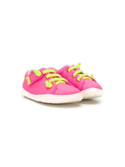 Camper Kids' Peu Lace-up Sneakers In Pink