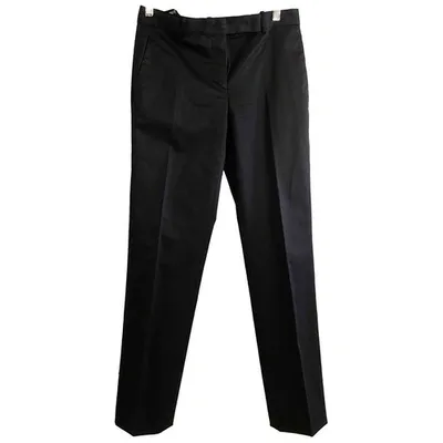 Pre-owned Jil Sander Straight Pants In Black