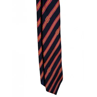 Pre-owned Gucci Silk Tie In Black