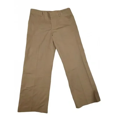 Pre-owned Jil Sander Trousers In Beige