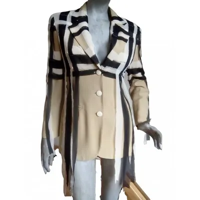 Pre-owned Moschino Blazer In Beige