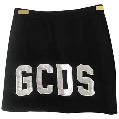 Pre-owned Gcds Mini Skirt In Black