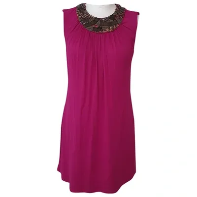 Pre-owned Matthew Williamson Mini Dress In Pink