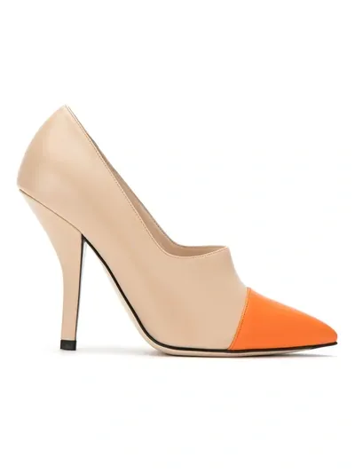 Fendi Pointed Toe Pumps In Neutrals