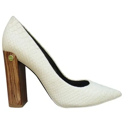 Pre-owned Neil Barrett Leather Heels In White