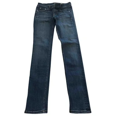 Pre-owned Rag & Bone Blue Cotton Jeans