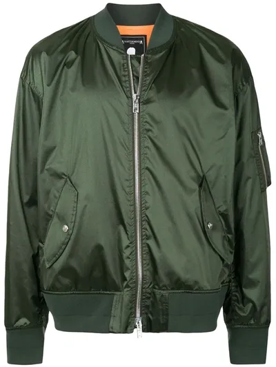 Mastermind Japan Skull Detail Bomber Jacket In Green