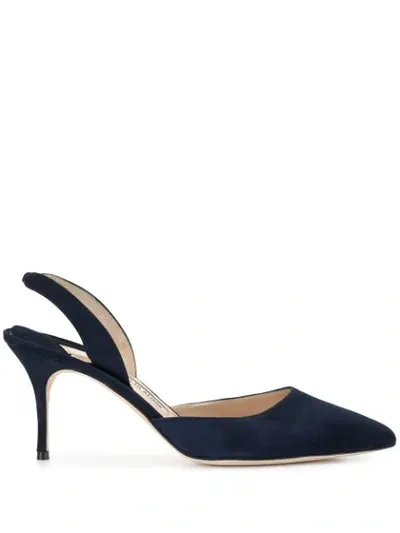 Manolo Blahnik Carolyne Pumps In Blue