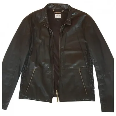 Pre-owned Armani Collezioni Jacket In Black