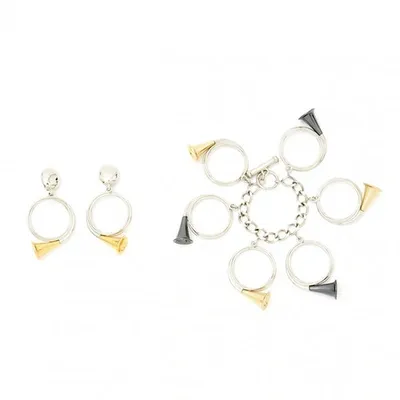 Pre-owned Dior Jewellery Set In Silver