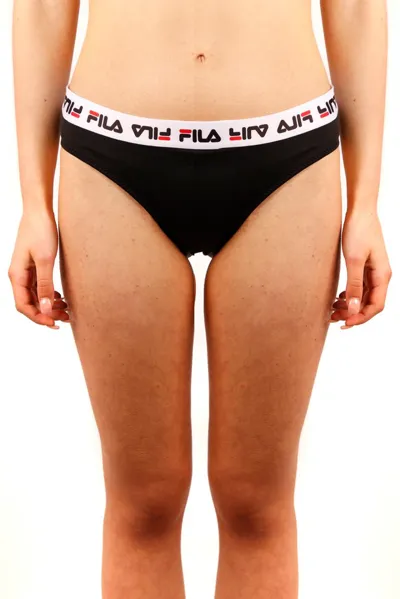 Fila Black Slip Logo Swimwear