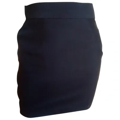 Pre-owned Moschino Mini Skirt In Black