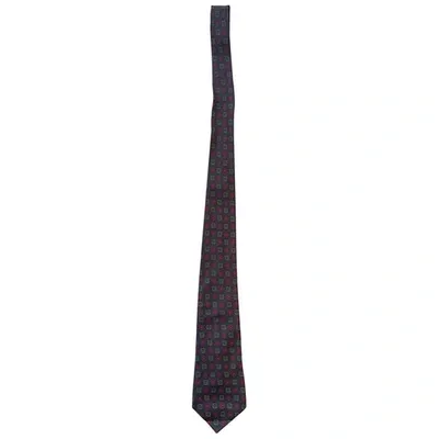 Pre-owned Moschino Silk Tie In Burgundy