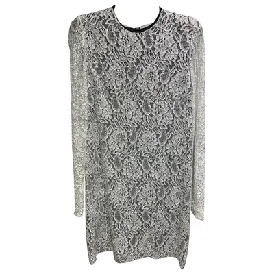 Pre-owned Msgm Mini Dress In Silver