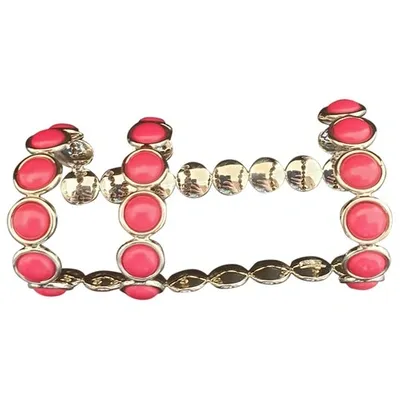 Pre-owned Elie Saab Red Metal Bracelet