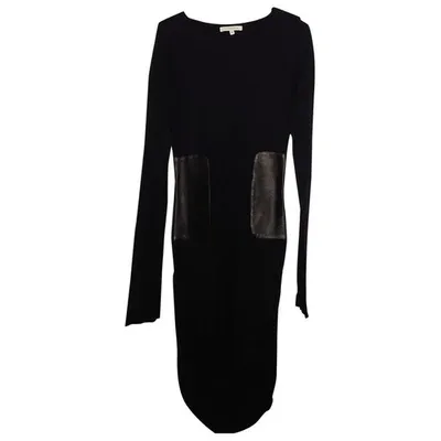 Pre-owned Faith Connexion Mid-length Dress In Black