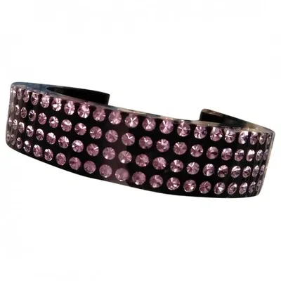 Pre-owned Swarovski Burgundy Plastic Bracelet