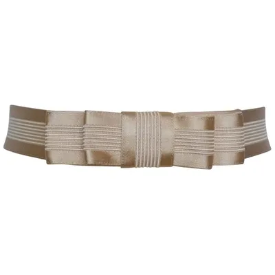 Pre-owned Stella Mccartney Silk Belt In Beige