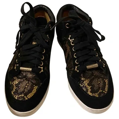 Pre-owned Jimmy Choo Trainers In Black