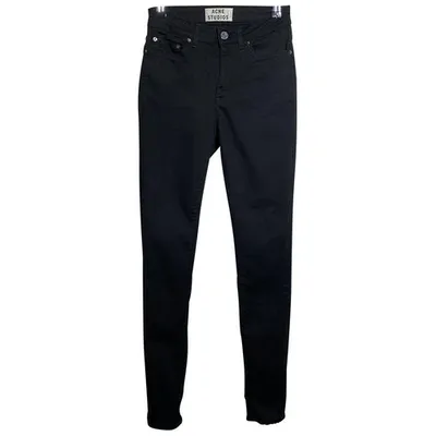 Pre-owned Acne Studios Slim Jeans In Black