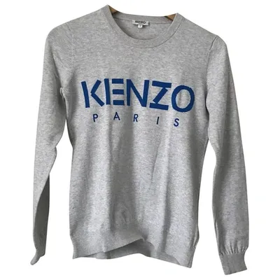 Pre-owned Kenzo Grey Cotton Knitwear