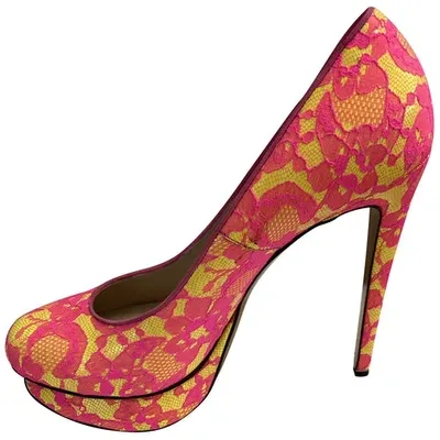 Pre-owned Nicholas Kirkwood Cloth Heels In Pink