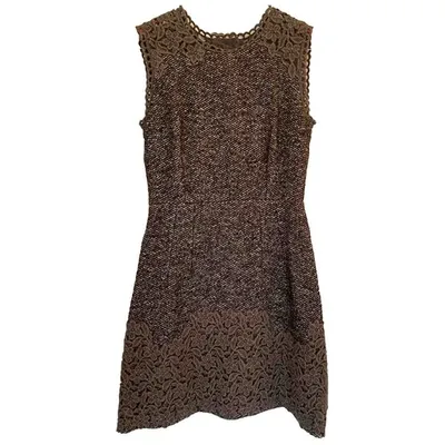 Pre-owned Dolce & Gabbana Wool Mid-length Dress In Multicolour