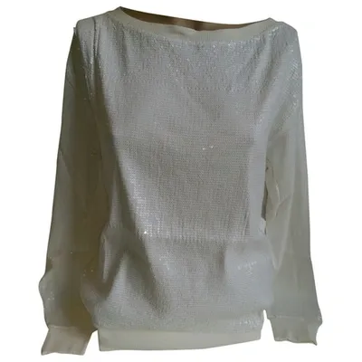 Pre-owned John Galliano Jumper In White