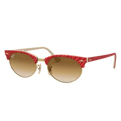 Ray Ban Rb3946 Sunglasses In Rot Gemustert