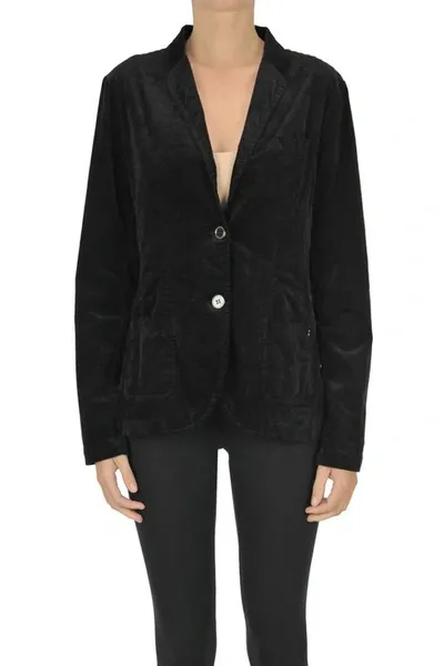 Mason's Velvet Blazer In Black