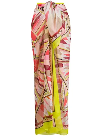 Emilio Pucci Bes-print Cover-up In Multicolour