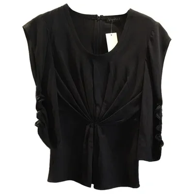 Pre-owned Vionnet Silk Blouse In Black