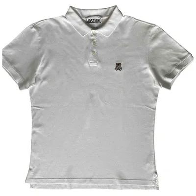 Pre-owned Moschino Polo Shirt In White