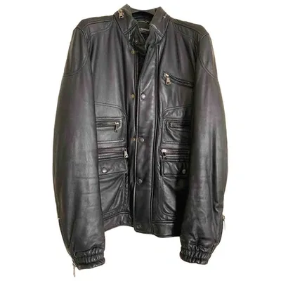 Pre-owned Dolce & Gabbana Leather Jacket In Black