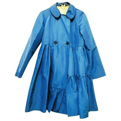 Pre-owned Paul Smith Trench Coat In Blue