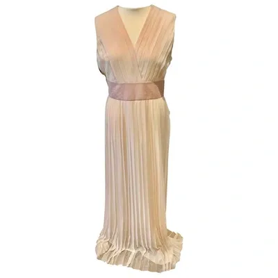 Pre-owned Emilio Pucci Silk Maxi Dress In Pink