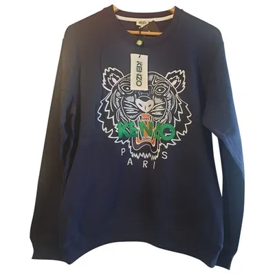 Pre-owned Kenzo Navy Cotton Knitwear