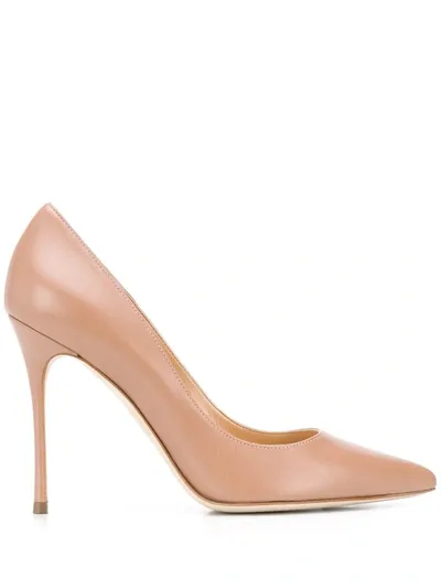 Sergio Rossi Godiva Pointed Pumps In Neutrals