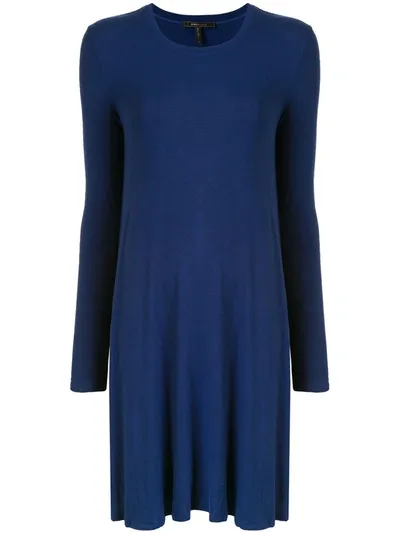 Bcbg Max Azria Pleated Mini Dress In Blue