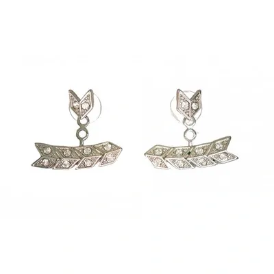 Pre-owned Kenneth Jay Lane Earrings In Silver