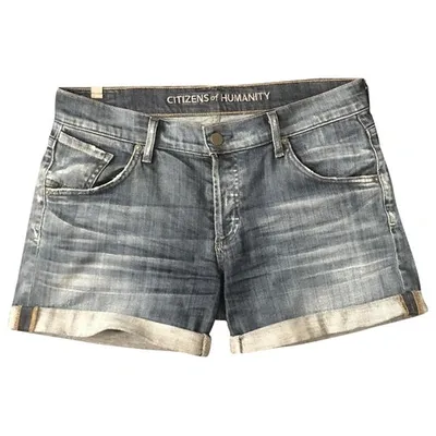 Pre-owned Citizens Of Humanity Blue Cotton Shorts