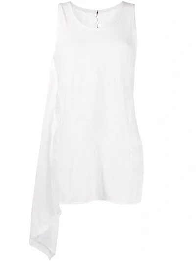 Masnada Draped Panel Tunic In White