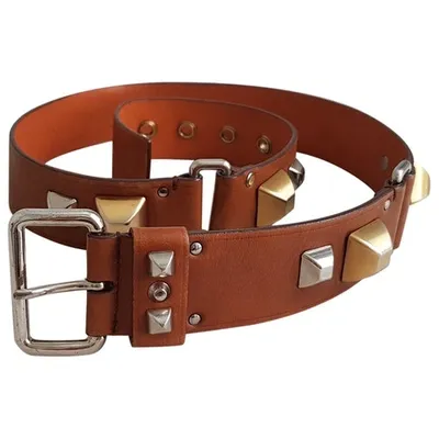 Pre-owned Prada Leather Belt In Brown